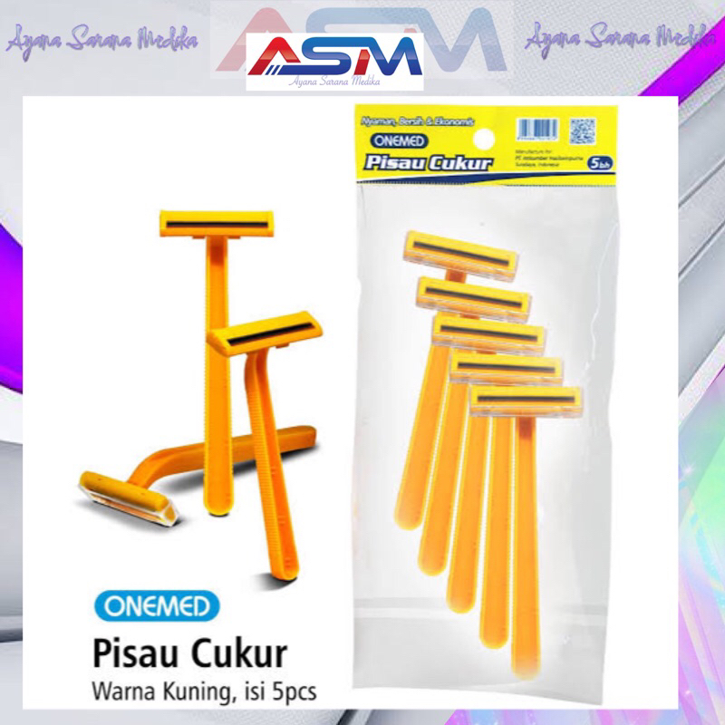 PISAU CUKUR ONEMED PER PAK ISI 5 PCS