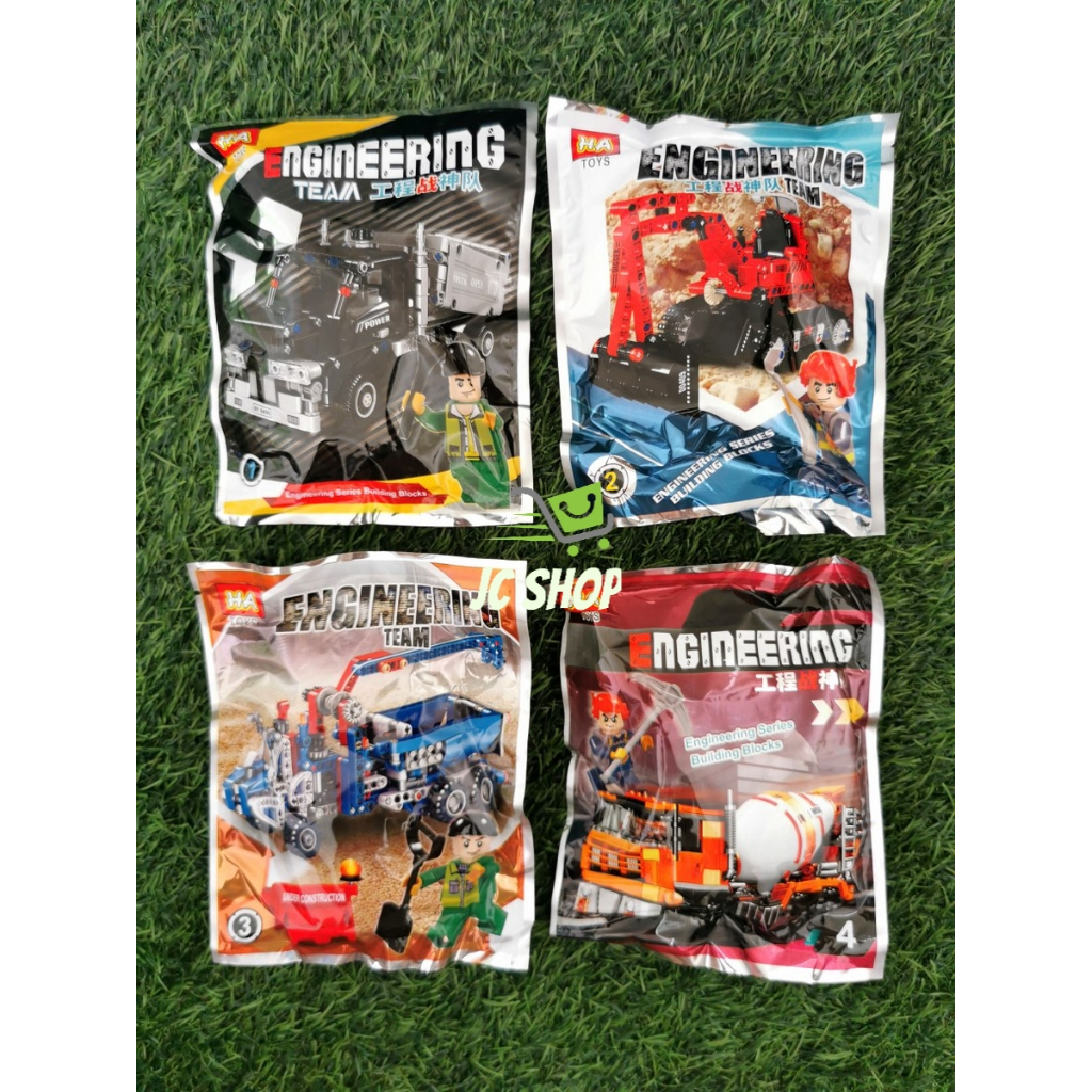 Mainan Anak Robot Rakit Engineering Team / Robot Excavator Rakit / Pesawat Rakit HA