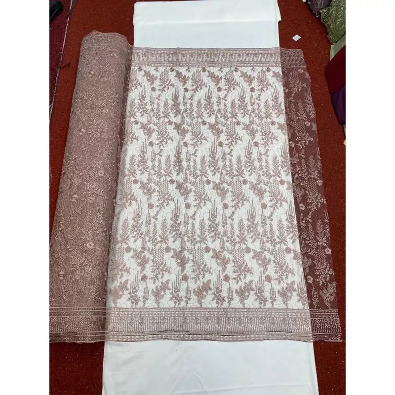 kain Tille bordir sulam (kebaya)