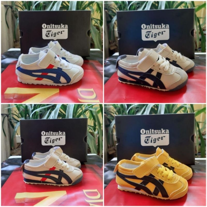 sepatu anak Onitsuka tiger pria dan wanita pelcro