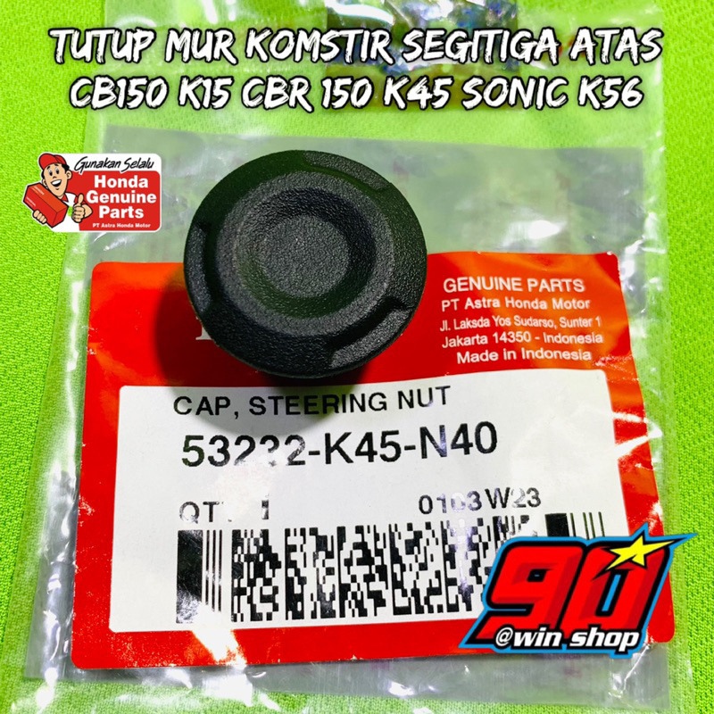 tutup mur komstir segitiga atas CB150 k15 CBR 150 k45 SONIC k56