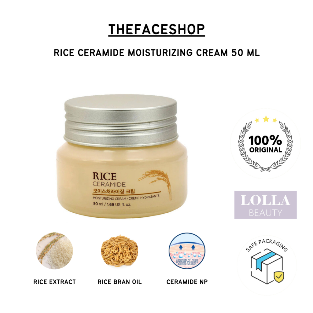 THEFACESHOP - Rice Ceramide Moisturizing Cream 50 ml