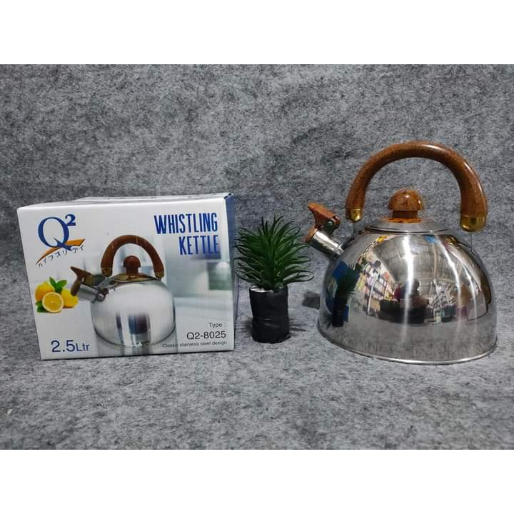 TEKO SIUL / CERET BUNYI / WHISTLING KETTLE STAINLESS STEEL 2,5 LITER Q2 8025 / TEKO SIUL Q28025