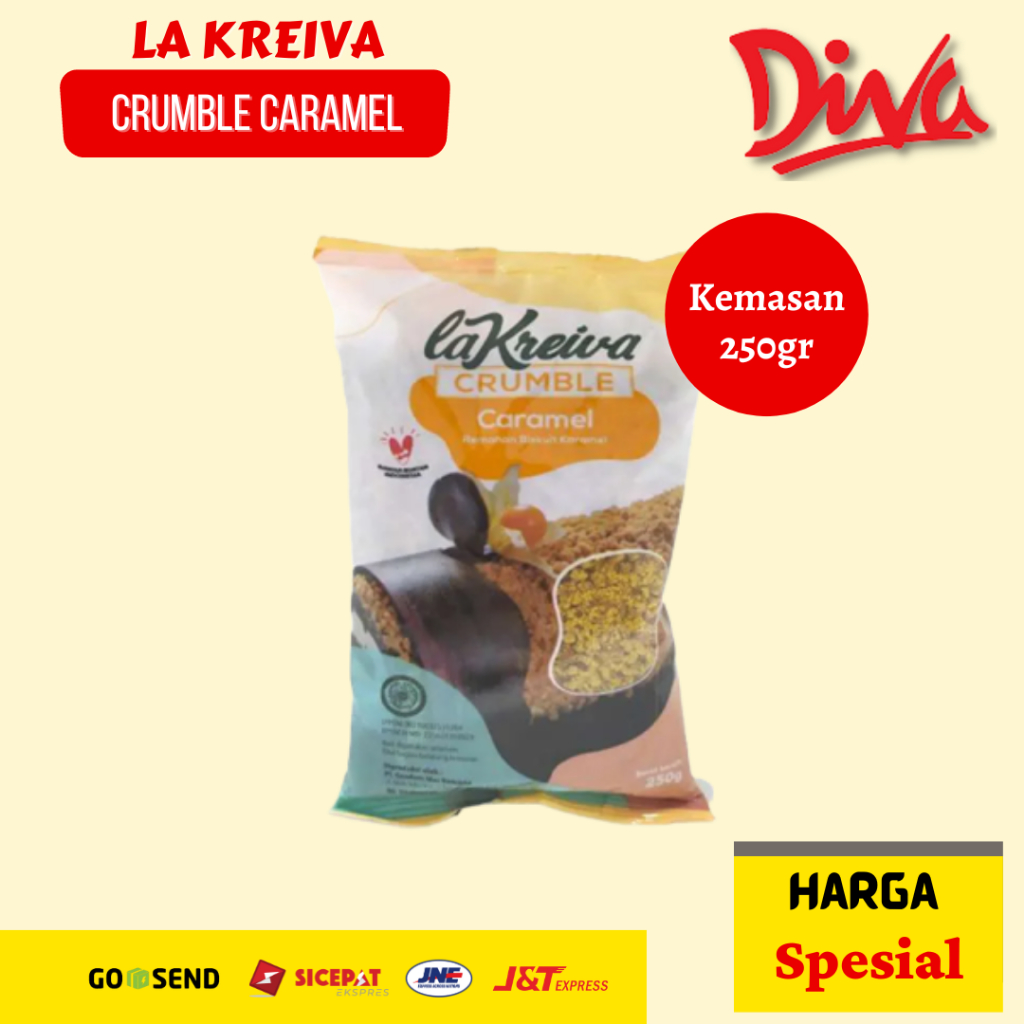 

[250gr] La Kreiva Crumble Caramel Kemasan Ori | Crumble Karamel