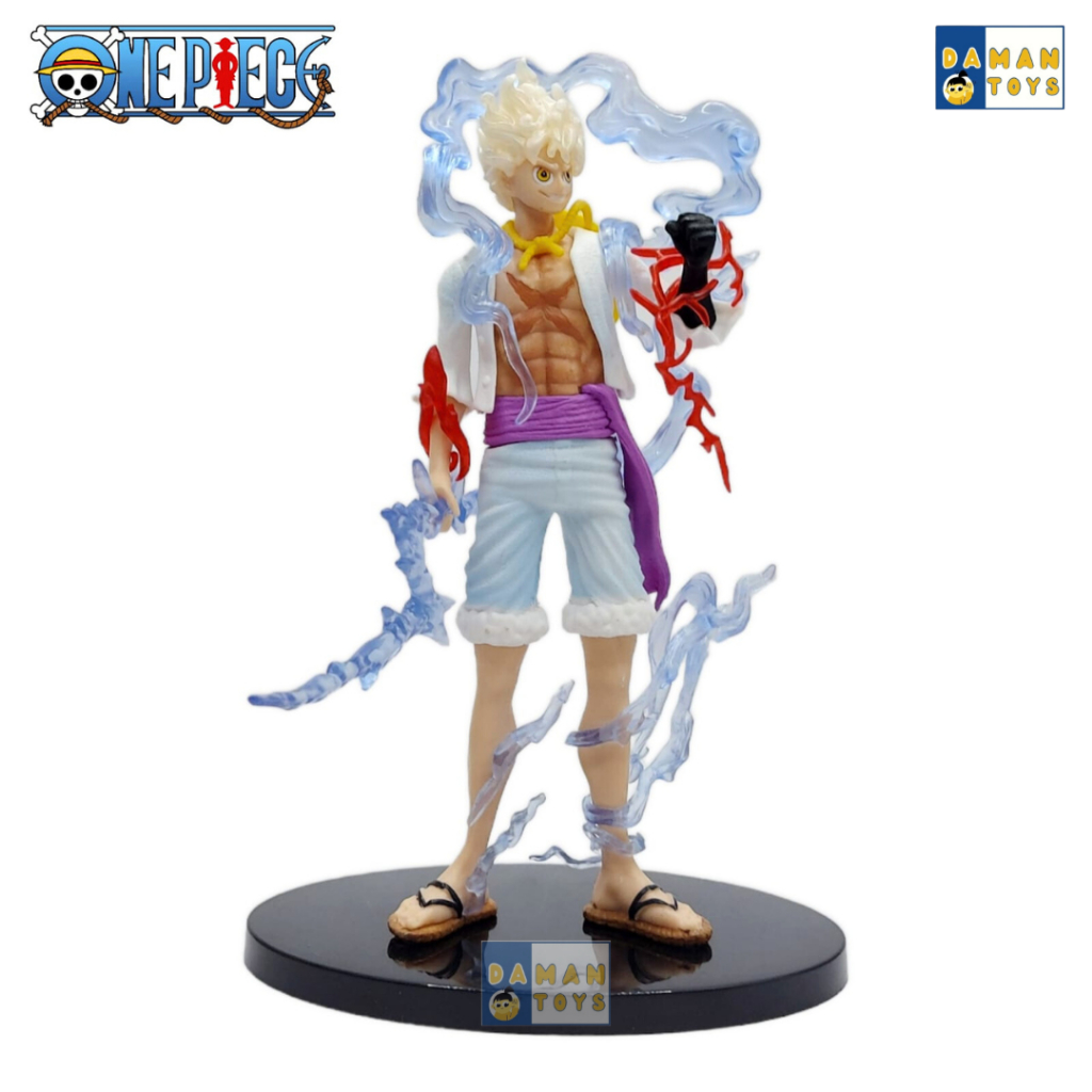 Action Figure One Piece Gear 5 Luffy Figure Sun God Hercules Nika Anime Figur Pajangan