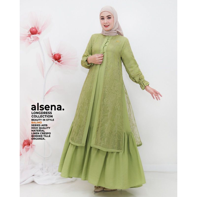 Gamis Dress Wanita Terbaru Alsena dan Rahema Long Dress by Balimo