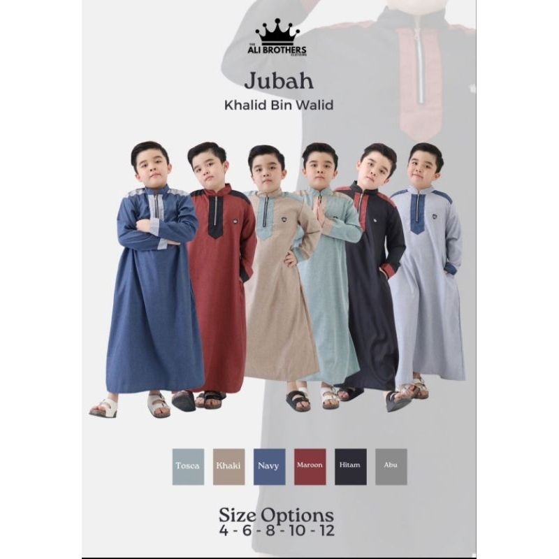 jubah khalid bin walid by ali brother / gamis koko khalid bin walid