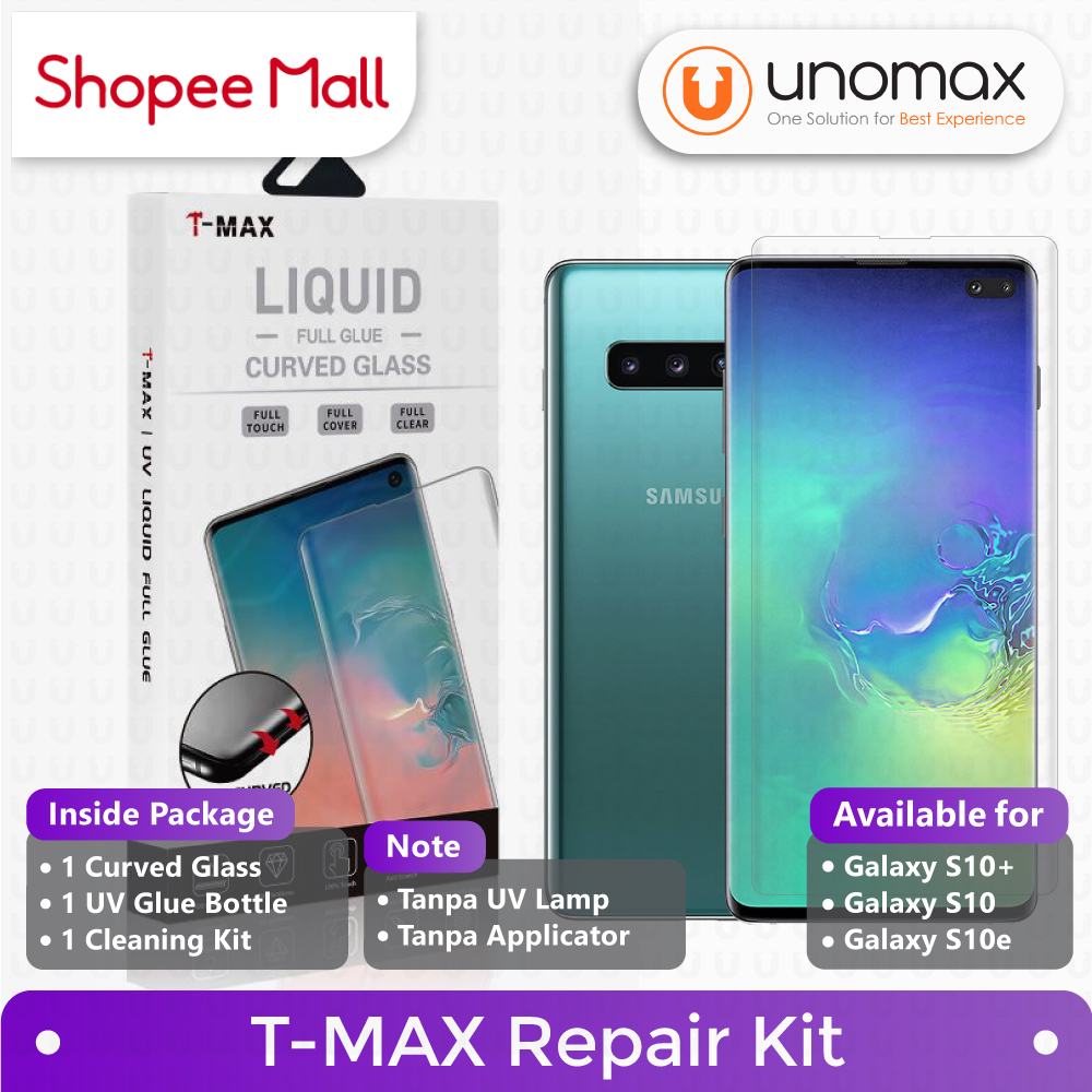 T-MAX Repair Kit Samsung Galaxy S10+ / S10 Plus (6.4") (1 Tempered Glass + 1 UV Glue)