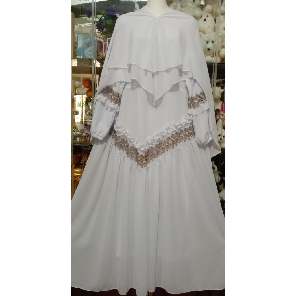 terbaru!!! gamis model SGR (segitiga renda) untuk dewasa