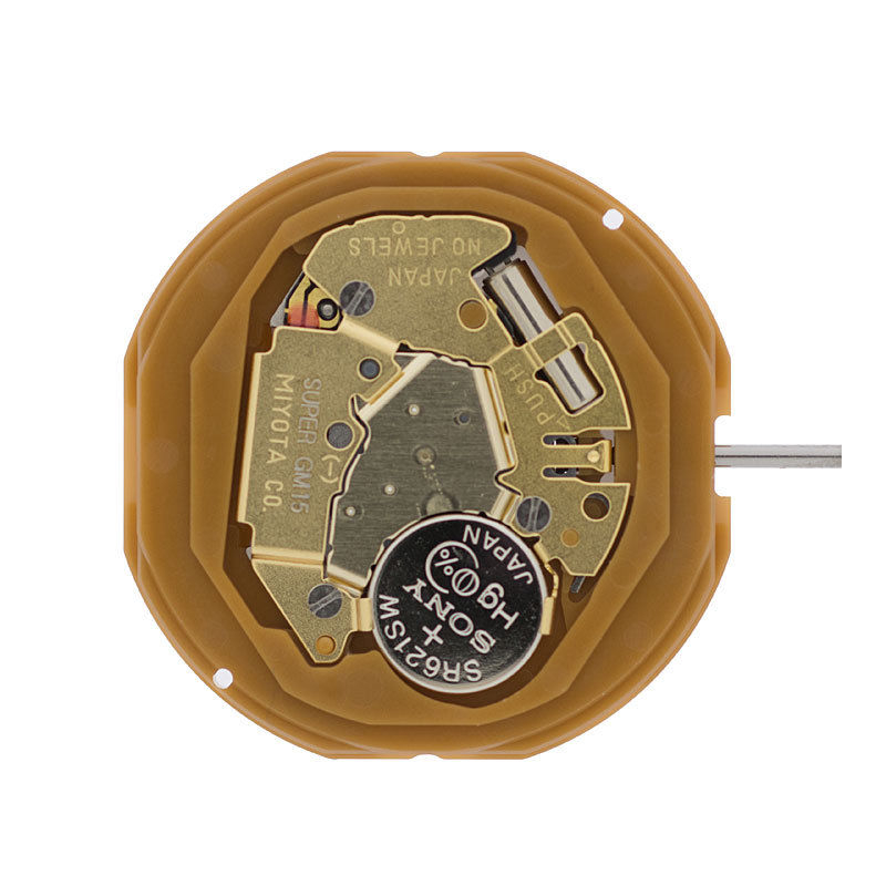 MOVEMENT MIYOTA GM15 ORIGINAL 2JARUM MESIN JAM MIYOTA GOLD