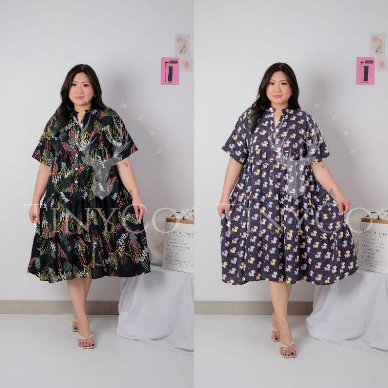 TESSA DRESS  JUMBO RAYON || BUMIL DAN BUSUI FRIENDLY