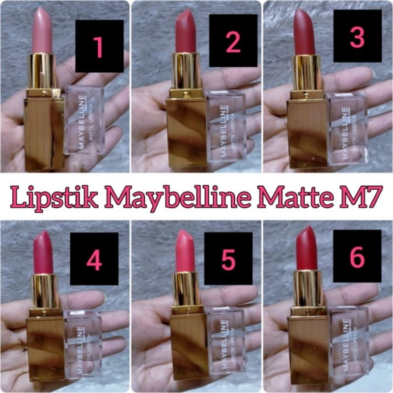 Lipstik Matte Maybelline (M1,M7) / Lipstik Matte Murah / Lipstik Matte Ecer