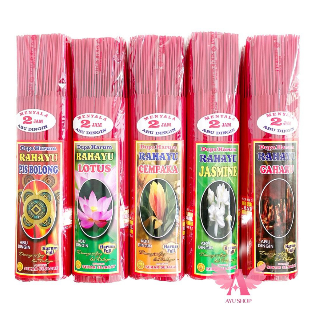 Dupa Harum Rahayu Sekar Jagat Aromaterapi Stick Merah 1kg Menyala 2 Jam