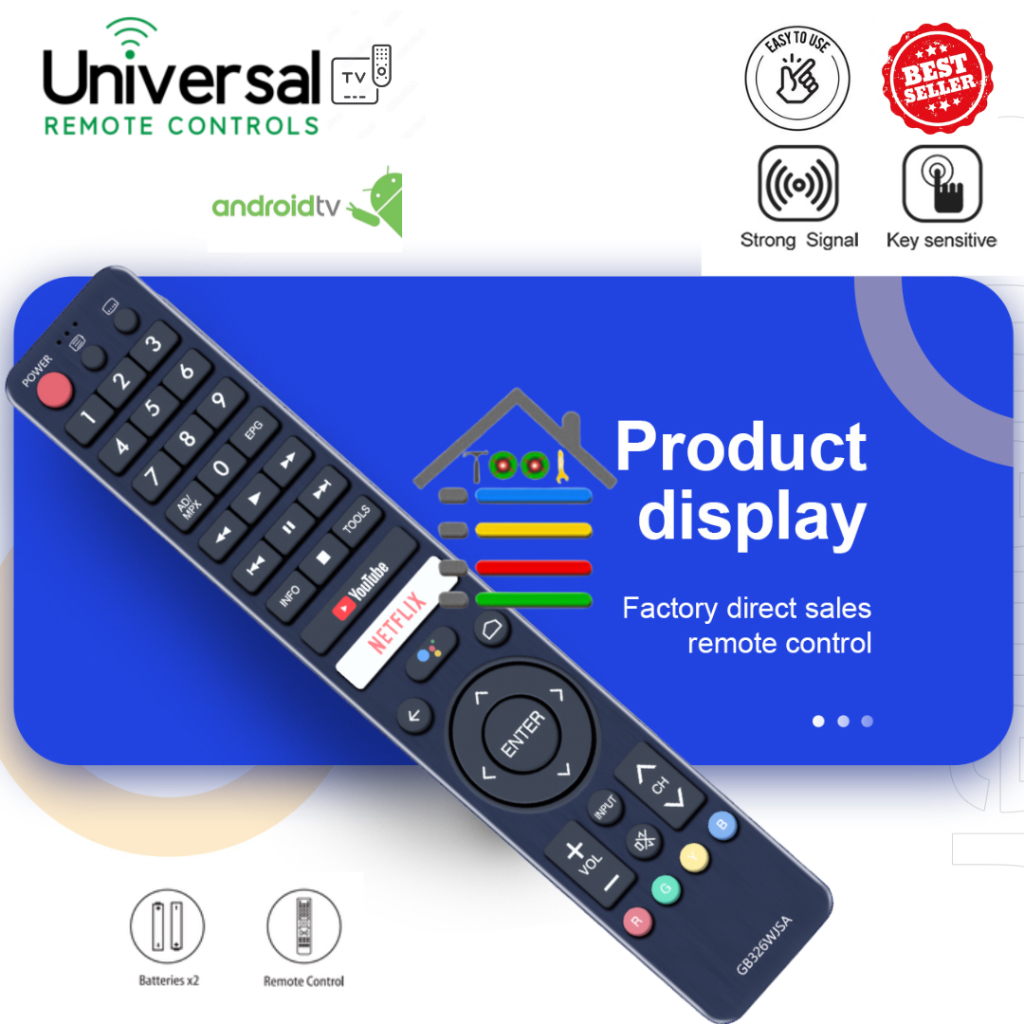 REMOT / REMOTE SHARP ANDROID/LED/LCD/AQUOS/SMART TV YOUTUBE NETFLIX 602