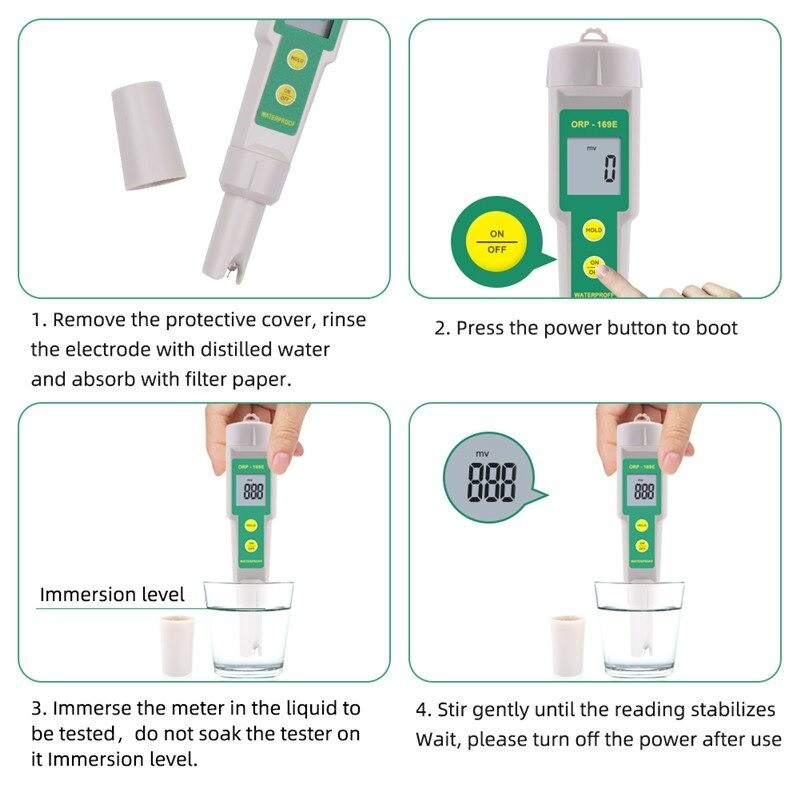 ORP Meter ORP Tester Oxidation Reduction Potential Analyzer Redox Test