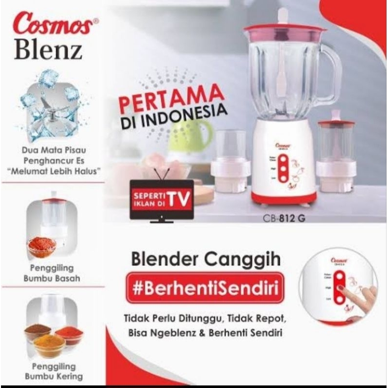 Cosmos Blender Blenz Smart Chip 2 Liter CB 812G