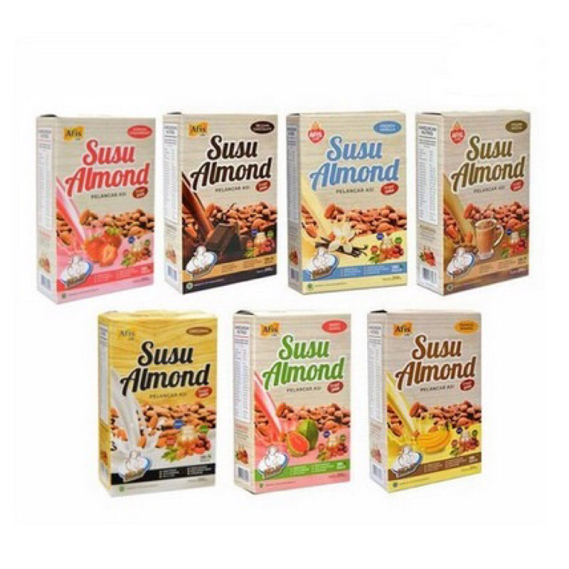Afis Life Susu Bubuk Almond Pelancar Asi Booster 200 gr dengan Kurma Madu