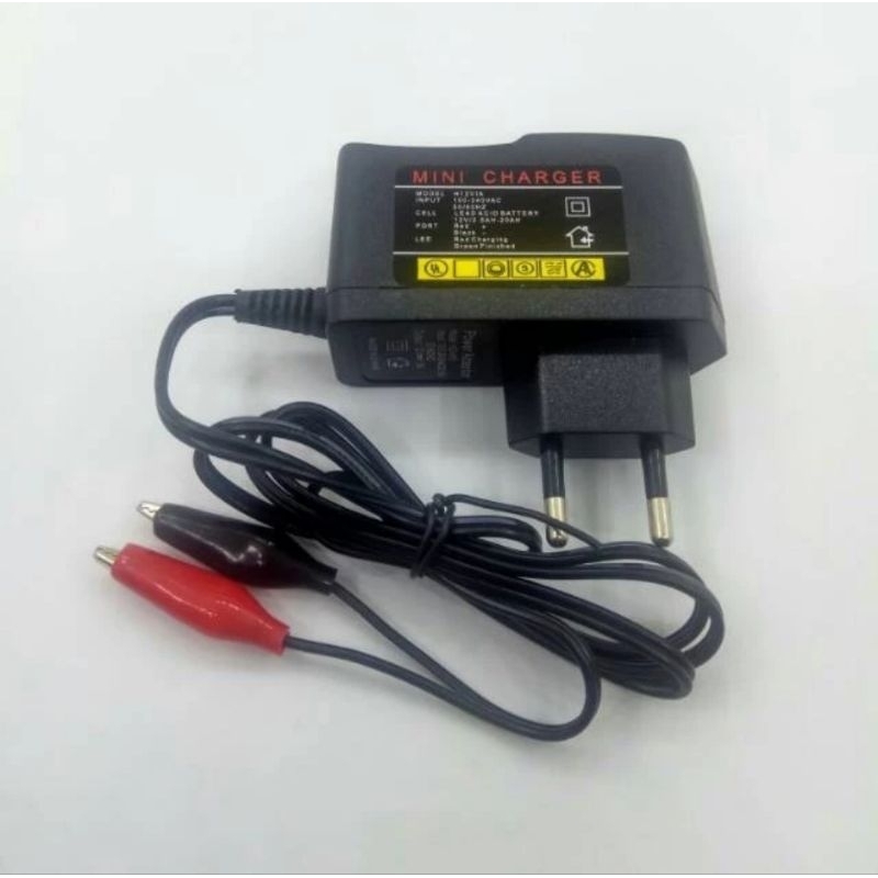 Adaptor Charger aki 12 volt / alat tes lampu