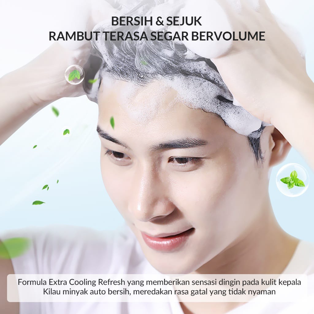 Bioaqua Men's Cool Oil Control Dandruff Shampoo 400ml