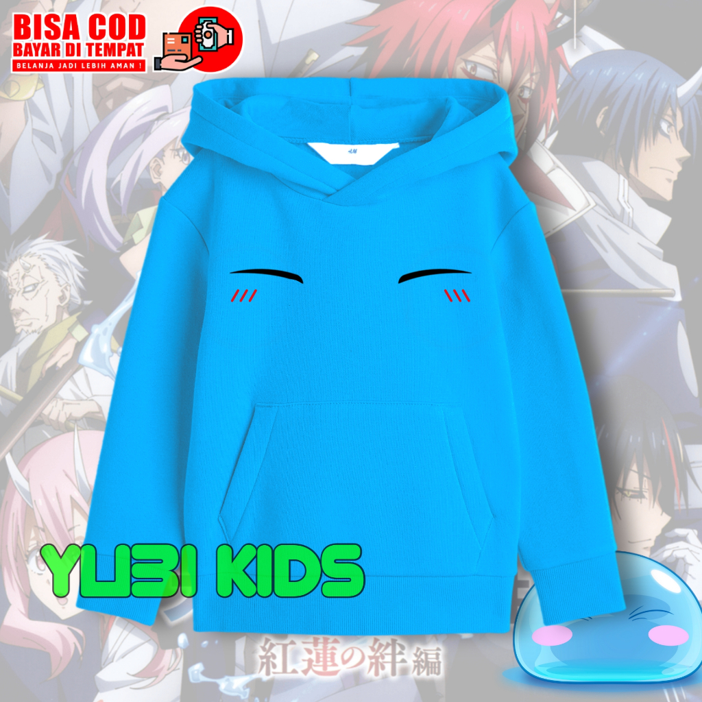 Jaket Hoodie Anak Anime Tensei Shitara Slime Datta Ken Unisex