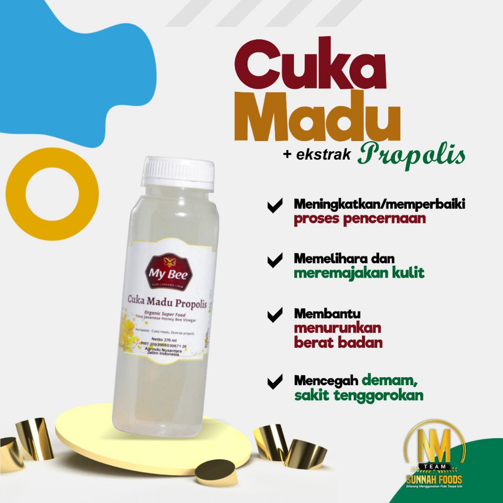 

Cuka Madu Propolis My Bee 270ml