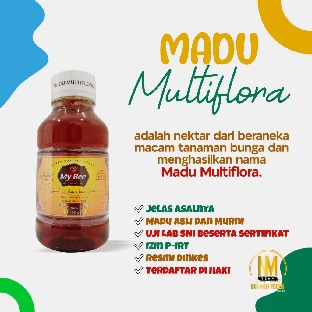 

Madu Murni Multiflora My Bee 740gr