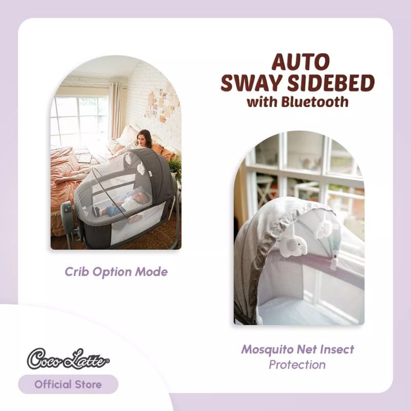 Cocolatte Auto Sway Sidebed with Bluetooth Baby Box - Boks Bayi Otomatis