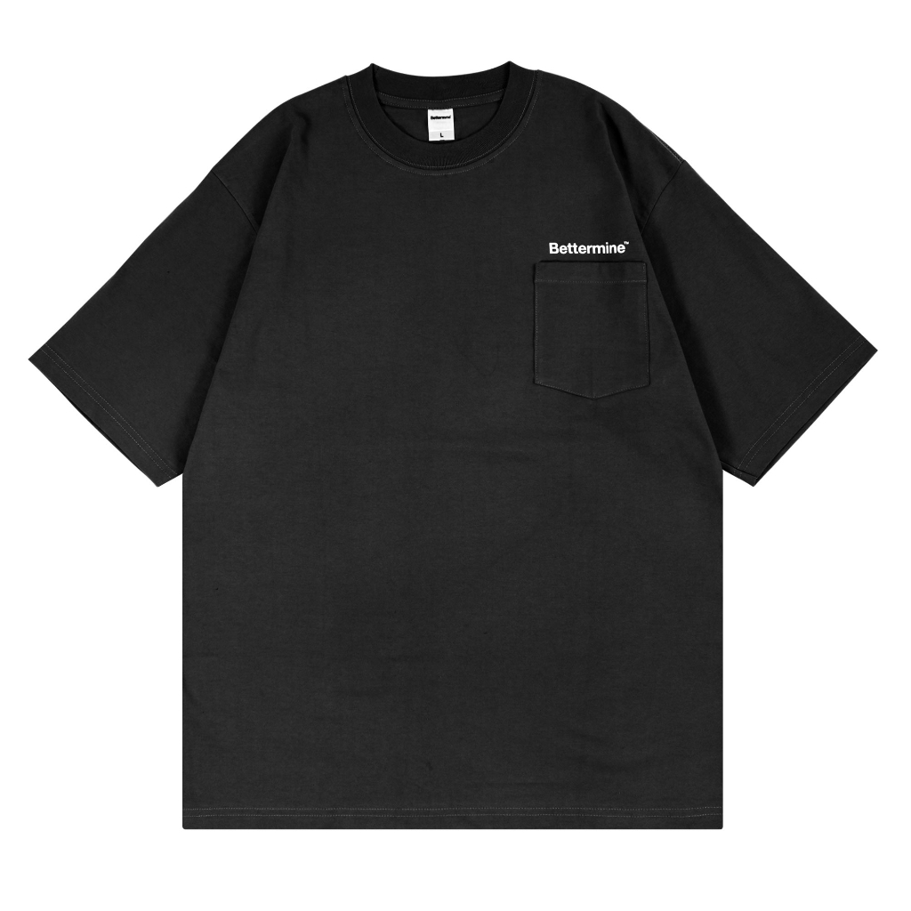 T-Shirt Pocket  | Oversize | Clover | Black | Bettermine