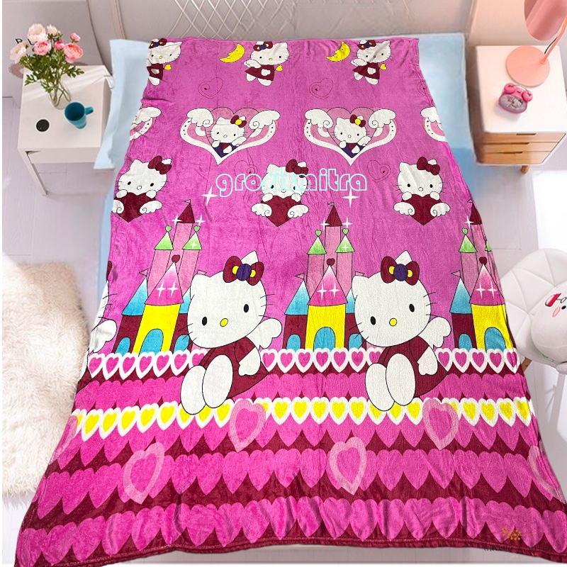 Selimut Bulu Halus 160x200cm Motif Anak Terlaris Impor Termurah Berkualitas