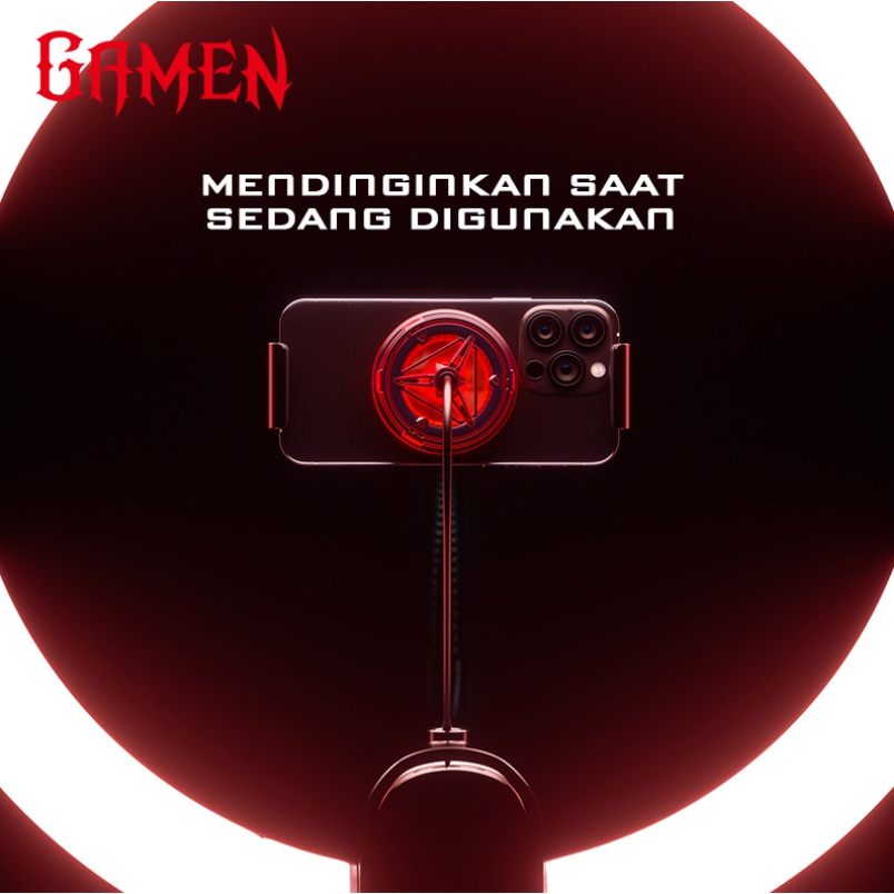 GAMEN Fan Cooler Mobile Phone Pendingin HP Super Cooling Fan Gaming GMR03 Membuang Panas dalam 1 Detik Original - Garansi 1 tahun