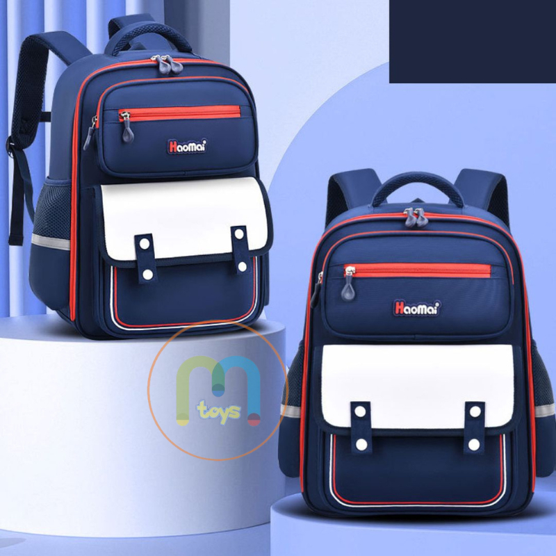 [MTOYS] Tas Ransel Motif Simple dan Keren Untuk Anak Sekolah Kualitas Import Premium -M0216