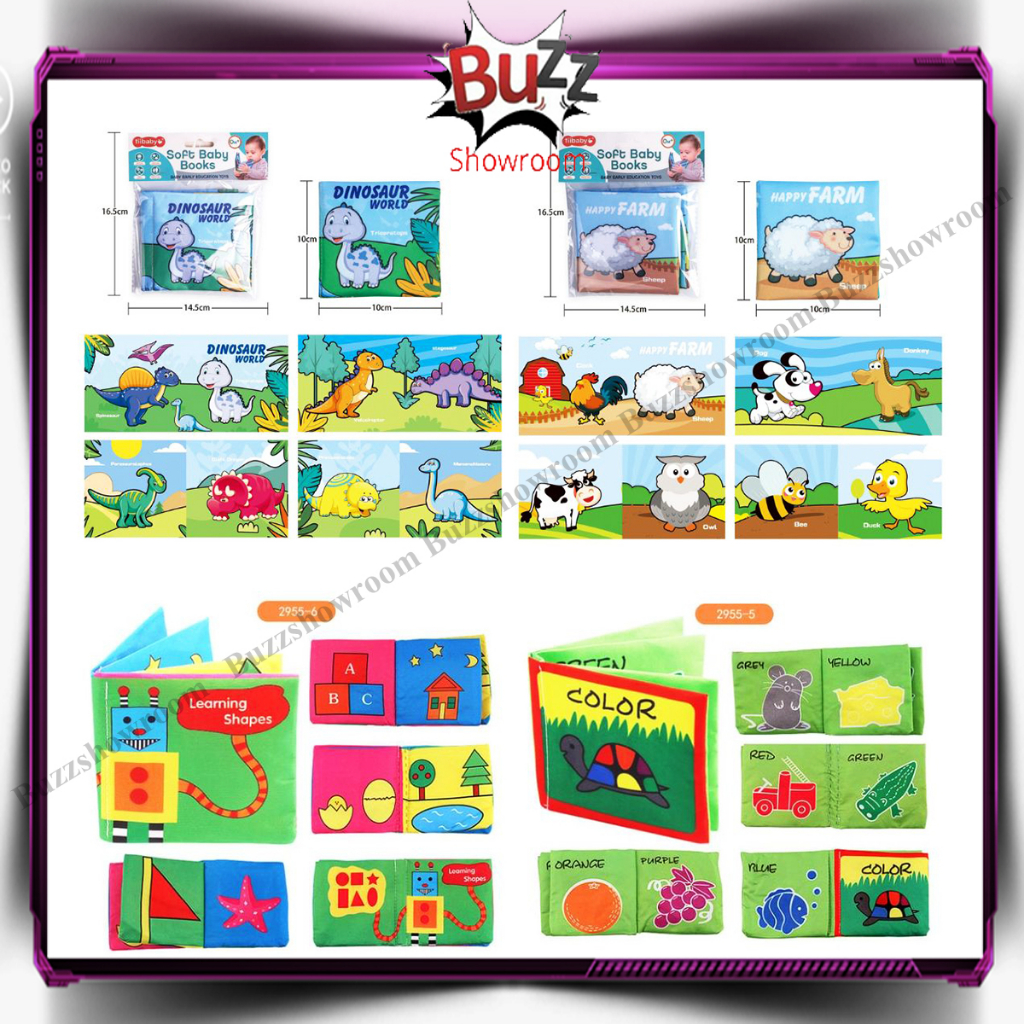 Cloth Book Buku Kain Edukasi Anak Bayi Soft Pillow Book Baby Book