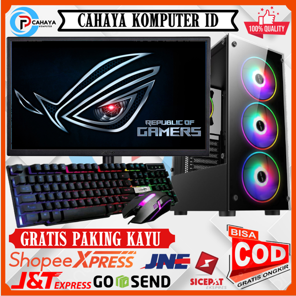 PC Gaming Editing Intel Core i5 Ram 16Gb VGA 4Gb SSD 128Gb Monitor Samsung 24&quot;  Keyboard Mouse GAMING