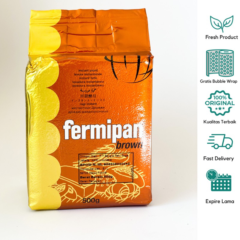 

Fermipan Brown Ragi Instant Yeast 500gr