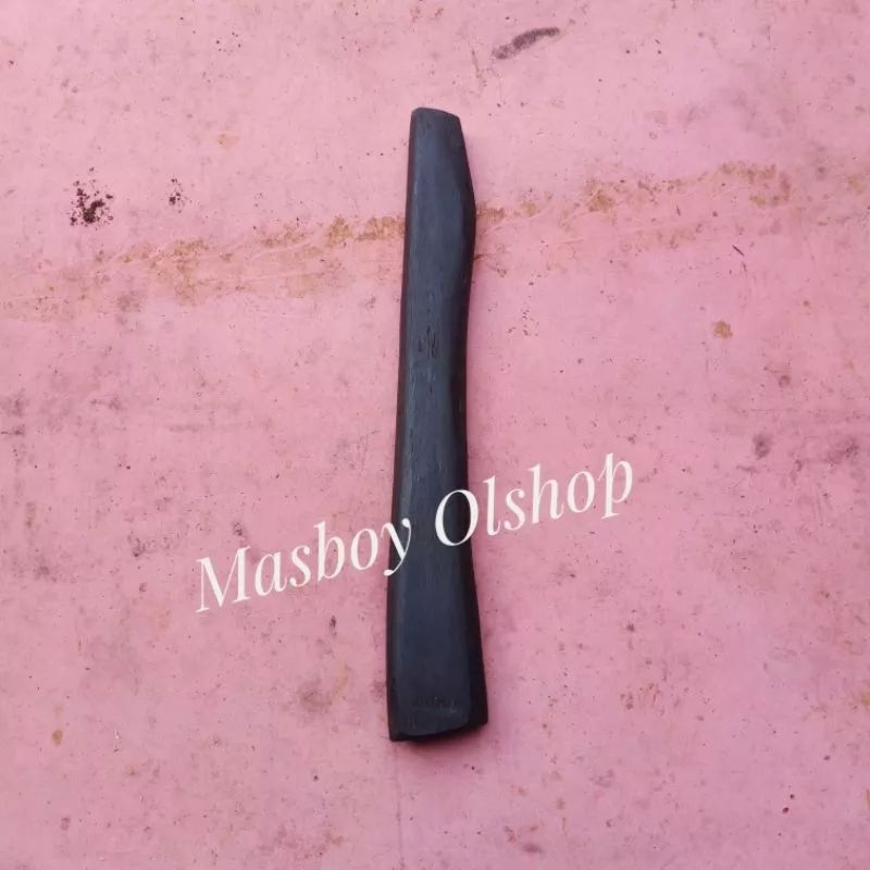 Gagang Kampak Kayu Aren Kayu Ruyung Tua Hitam / Panjang 38 Cm