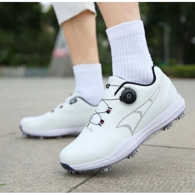 Sepatu Golf Tali BOA Golf Shoes White 8002