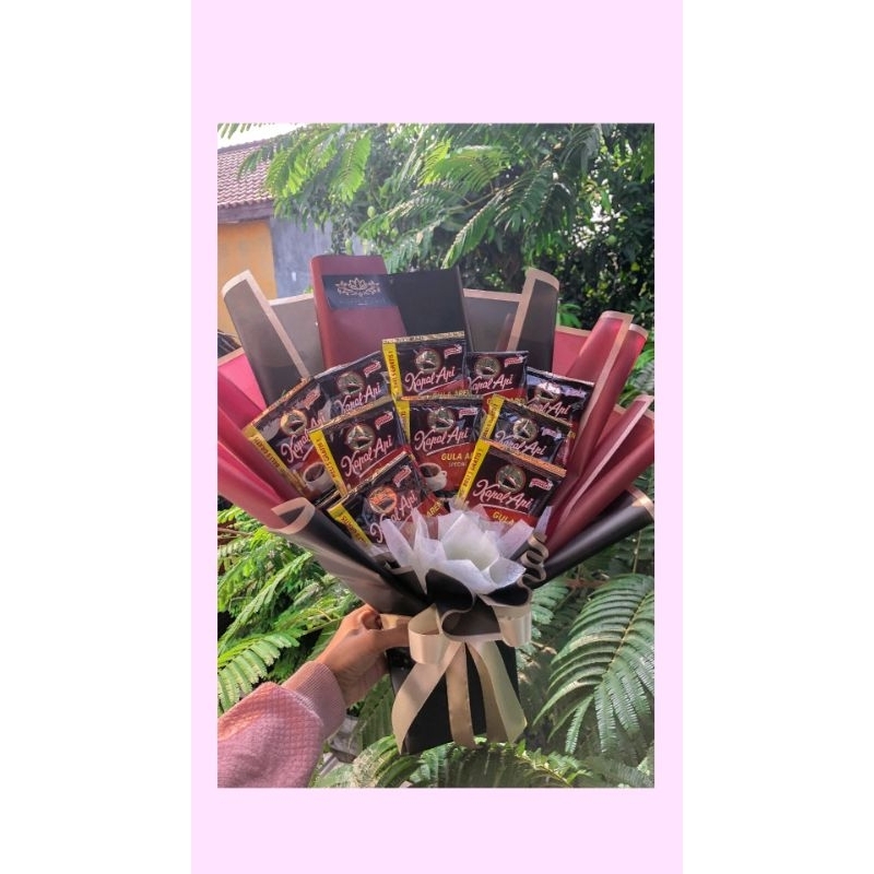 BUKET KOPI KAPAL API/ BUKET KOPI GOODDAY / BUKET BUNGA ARTIFICIAL