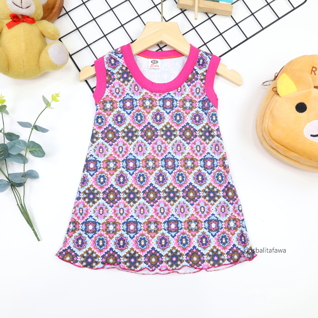 Daster Yukensi size Bayi -  5 Tahun / Dress Anak Perempuan Atasan Murah Bahan Kaos Baju Harian babycinnamon