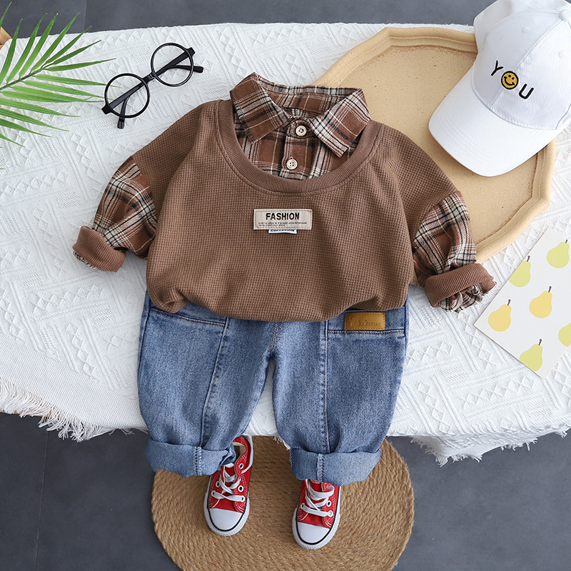 Setelan Anak Laki Laki Import Baju Anak Cowok Set Jeans ARJUN4