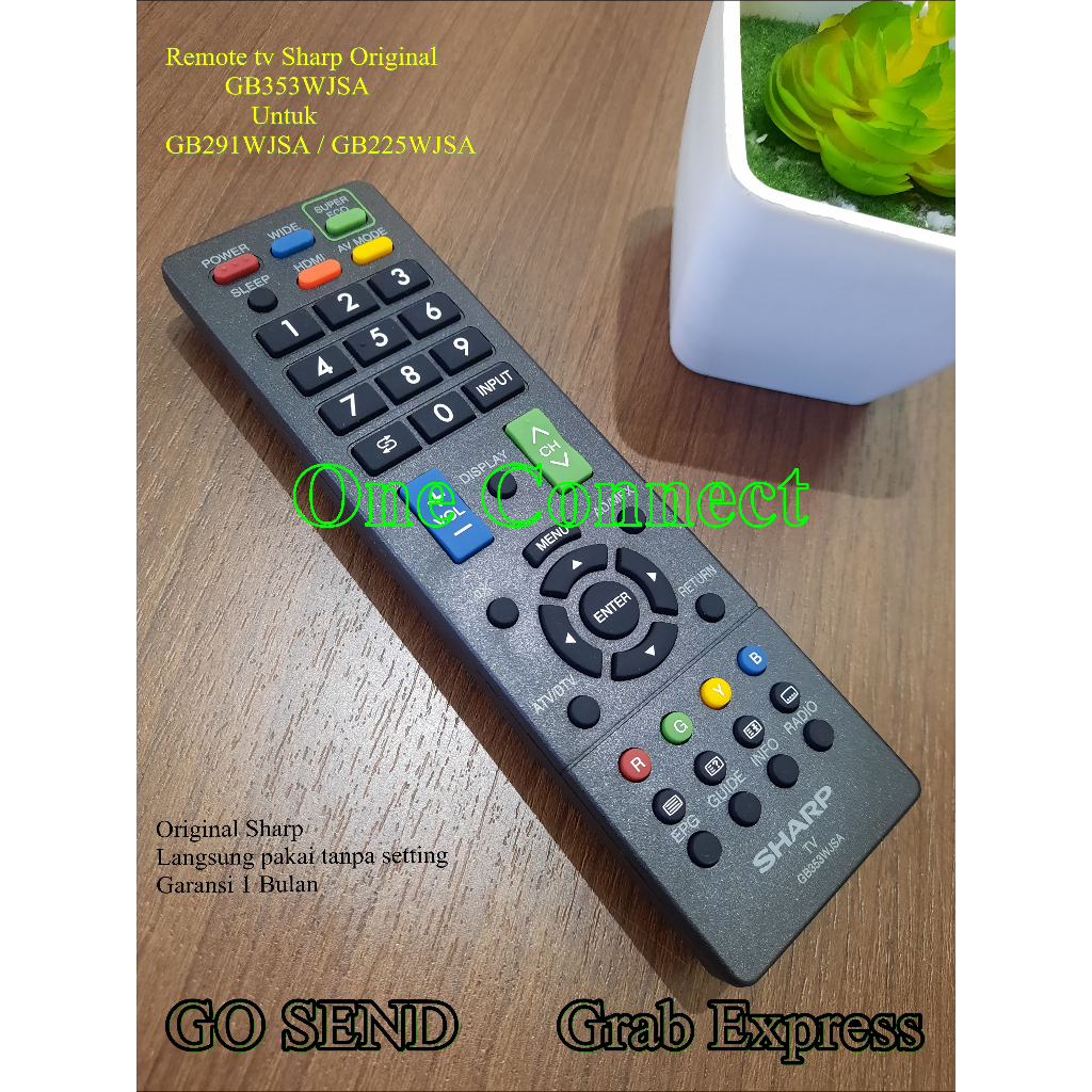 Remote tv sharp Original GB353WJSA untuk GB291WJSA / GB225WJSA