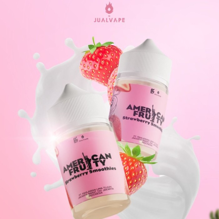 AMERICAN FRUITY STRAWBERRY SMOOTHIES 60ML FREEBASE HERO57 x JV ORI