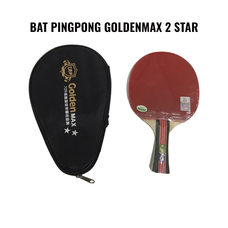 NEW Bat Pingpong Tenis Meja 729 Goldenmax 2 Star