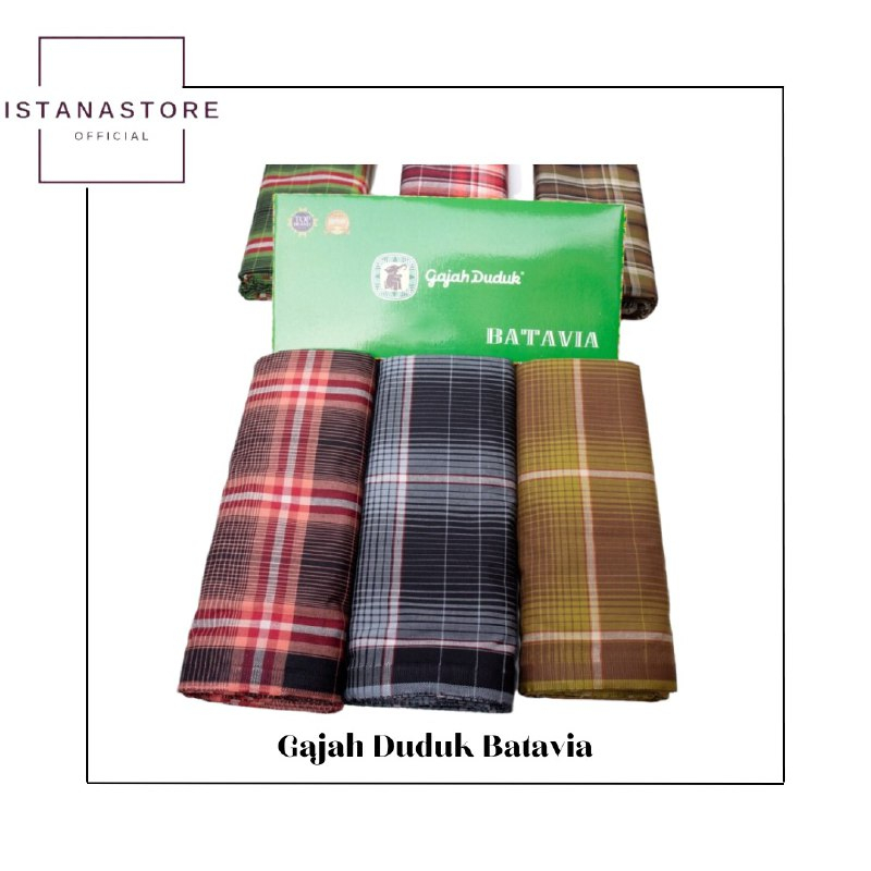 GROSIR sarung Sarung Gajah Duduk Batavia [10 pcs] sarung gajah duduk motif bhs sarung gajah duduk mo