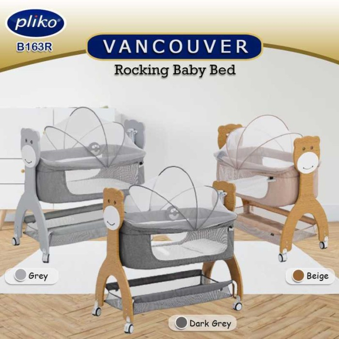Pliko Box Bayi / Tempat Tidur Bayi Rocking Baby Bed Vancouver PK - 163R
