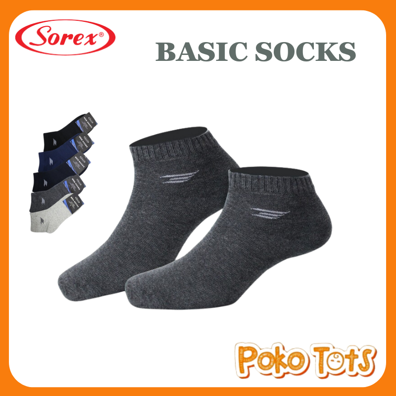 Sorex Socks Men K8101 Kaos Kaki Pria Basic Socks Freesize Semata Kaki Dewasa Kaos Kaki Pria