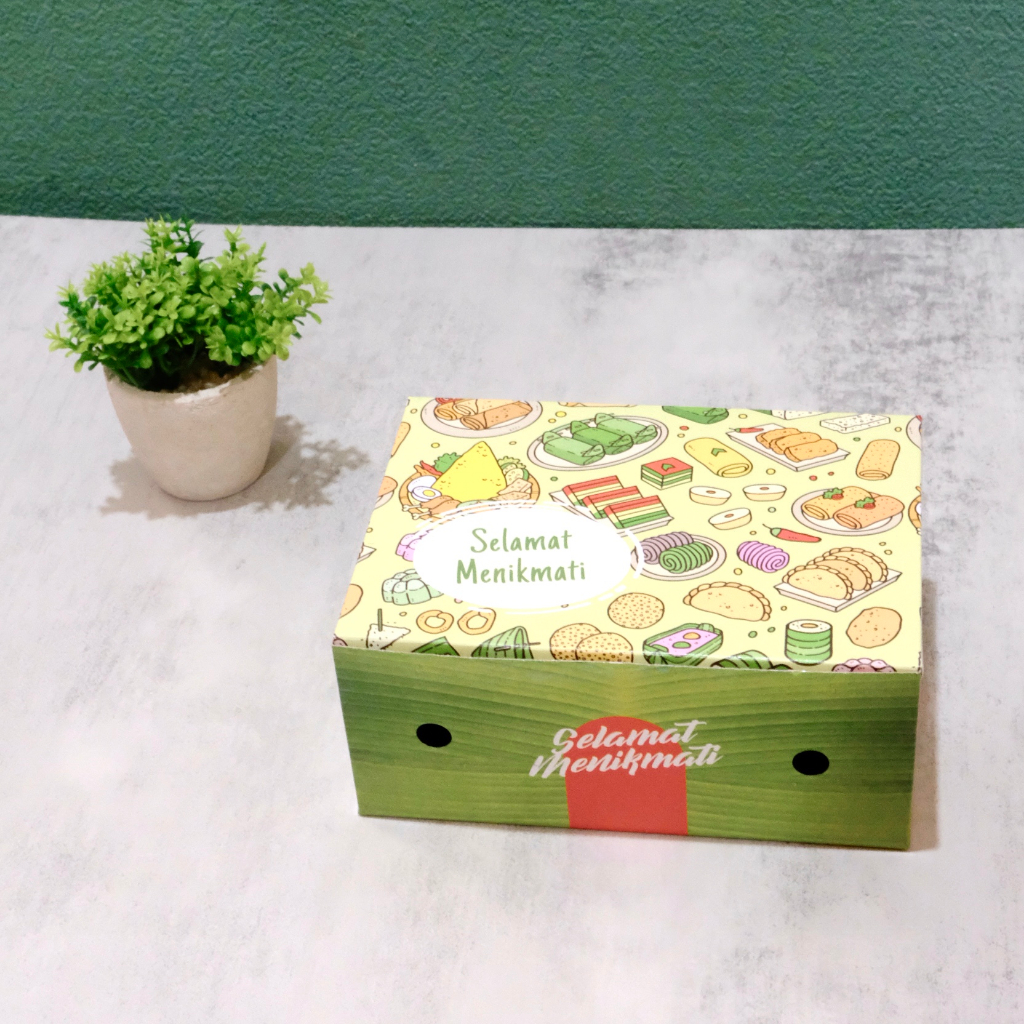 Dus Snack 12x16 / Dus Kue Motif 270 gsm Eceran Murah Dus Snack Acara