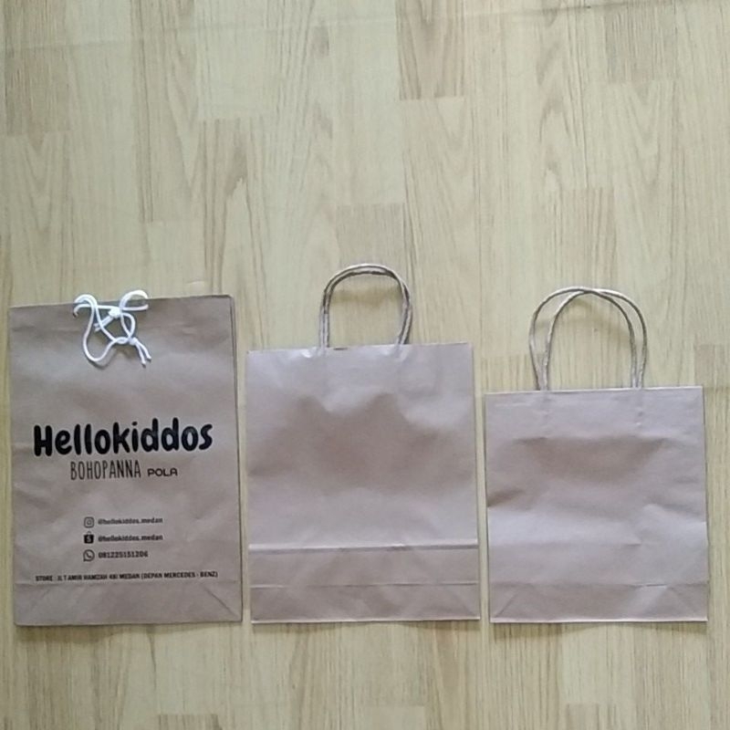 

Hellokiddos - Paperbag (tas kertas coklat paper bag polos )