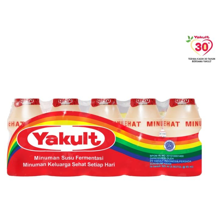 

[KHUSUS GO-SEND] Yakult minuman susu fermentasi (Pack, isi 5pc), yoghurt [add-sembako]