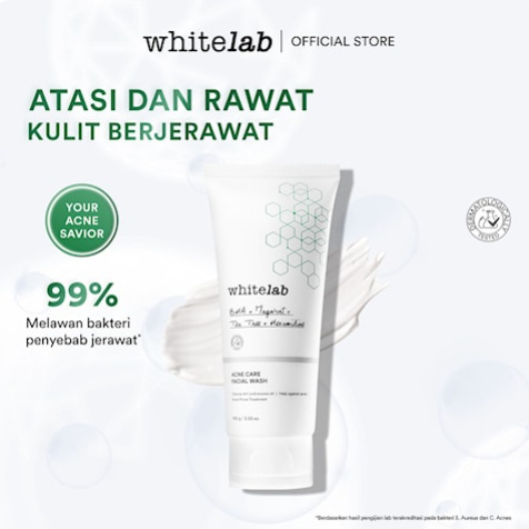 WHITELAB Acne Care Facial Wash Face Wash Wajah Jerawat