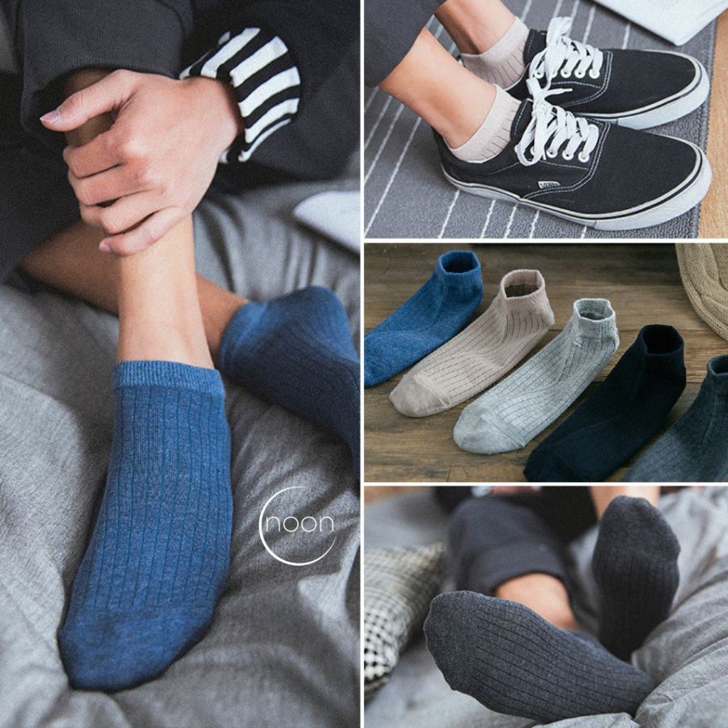 NOON ( gents / 優しい ) Kaos Kaki Pendek Pria Korea Semata Anti Slip Korean Style Polos Ankle Socks Sneakers Ballet SMA Yoga Miniso Pound Kerja Muslimah Sekolah Korea Olahraga Perempuan Motif Lucu Imut Import Grosir Lusinan Murah